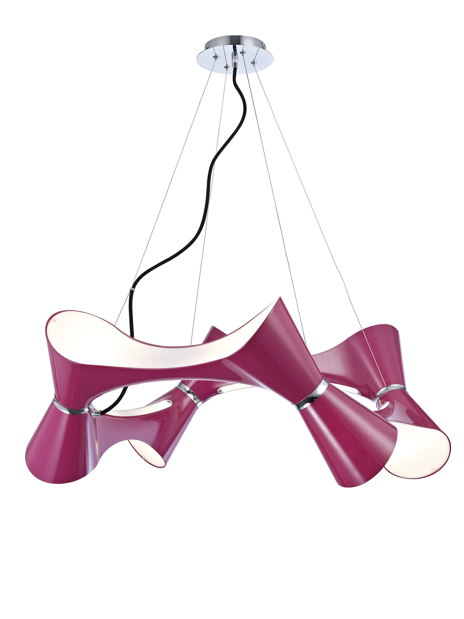 Ora Gloss Purple Ceiling Lights Mantra Multi Arm Fittings